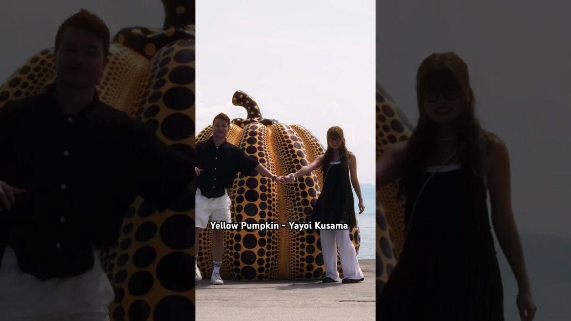 Yellow Pumpkin by Yayoi Kusama in Naoshima