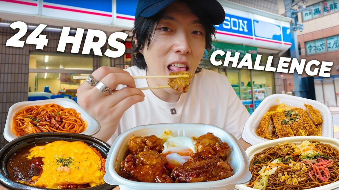 24 HR FOOD CHALLENGE in Japanese Convenience Stores 24 HR FOOD CHALLENGE in Japanese Convenience Stores