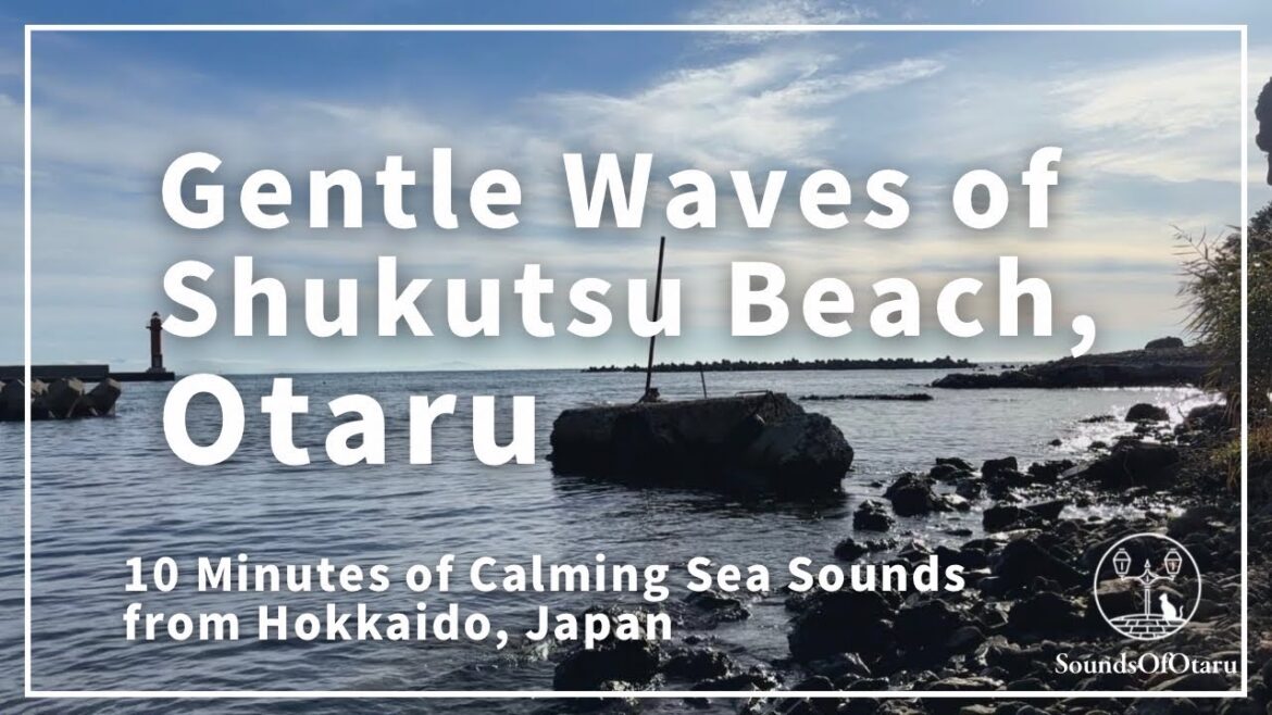 Gentle Waves of Shukutsu Beach, Otaru｜10 Minutes of Calming Sea Sounds from Hokkaido, Japan