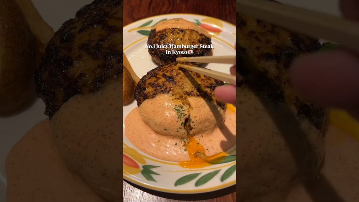 🇯🇵Juicy Hamburger Steak #hamburgersteak #shorts #japan #japanesefood #japanesestreetfood #travel