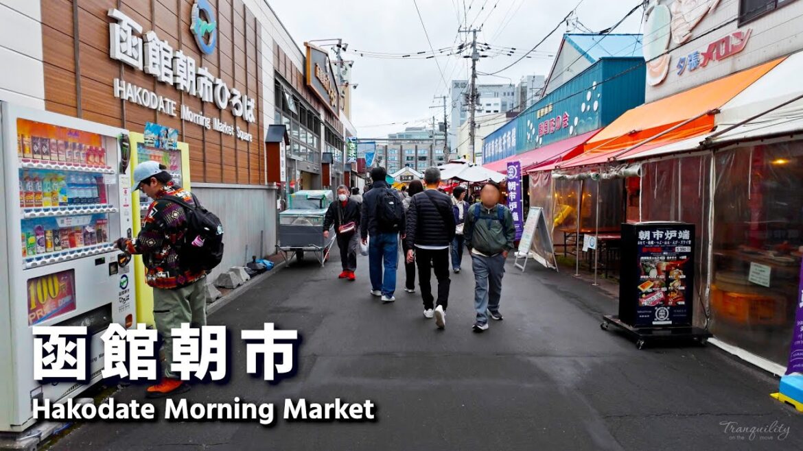 Hakodate Morning Market | Japan Hokkaido | Oct 2025 | 4K POV Walk Tour