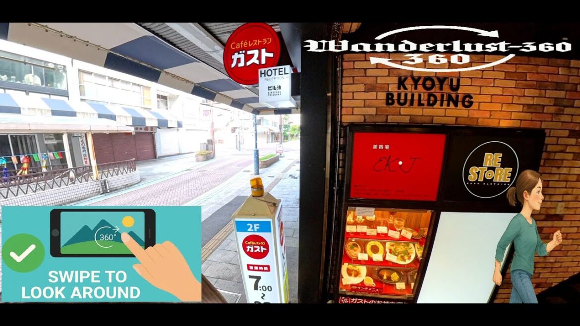 Peaceful walking tour in Shizuoka Japan to Gusto robot Cafe (360) Peaceful walking tour in Shizuoka Japan to Gusto robot Cafe (360)