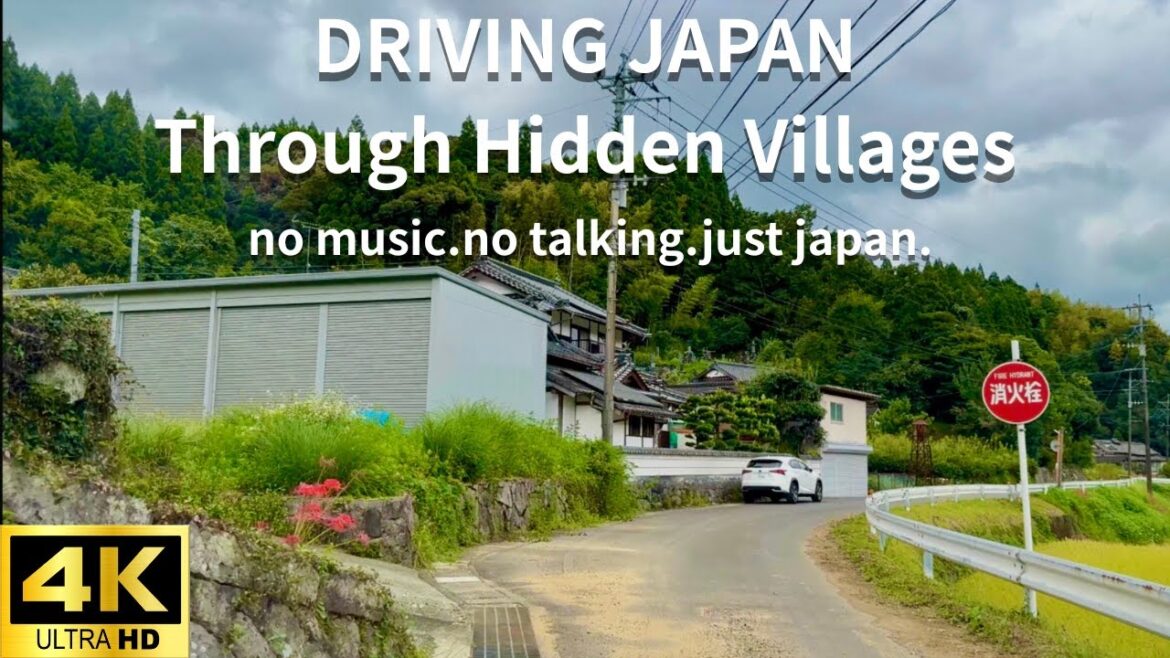 A Rainy Drive to a Stone Aqueduct Through Japan's Hidden Villages | 熊本・秘境の道の駅と、通潤橋 [4K]