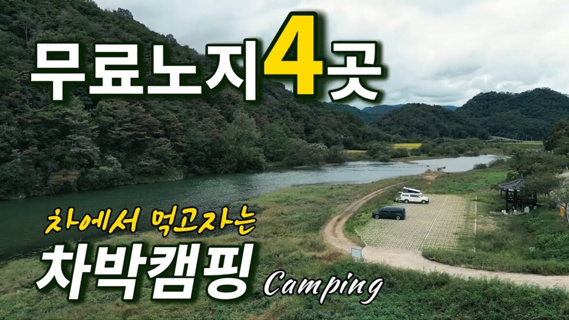 🏕️무료노지 4곳 현황과 🚌차박캠핑하면 숙박은 무료..개미취꽃·오미자테마터널·고모산성과 함께 한 하루