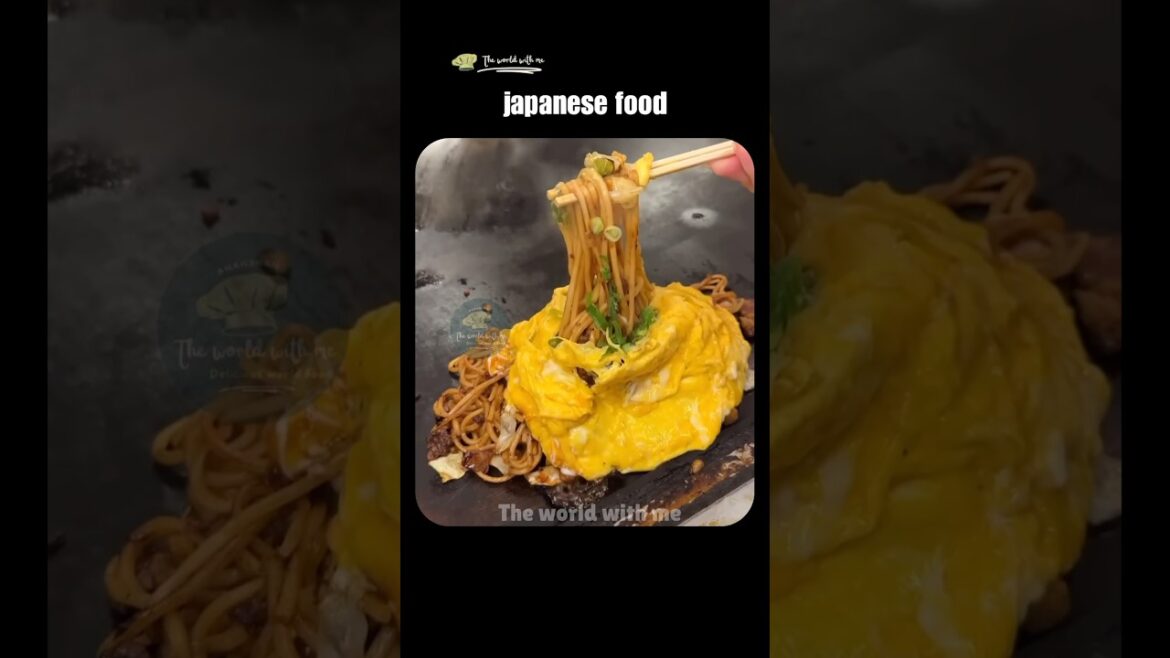 Japanese Street Food Masterpiece 🍳 Omu Yakisoba on Hot Iron Grill! 🔥😋 Japanese Street Food Masterpiece 🍳 Omu Yakisoba on Hot Iron Grill! 🔥😋