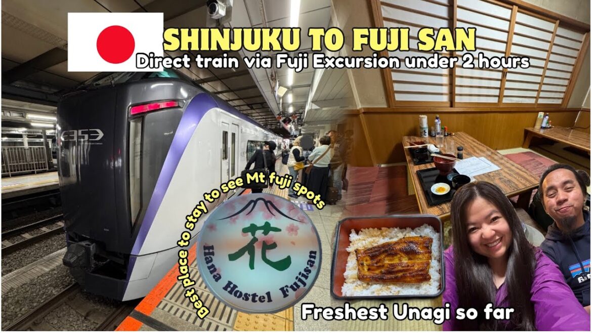 Shinjuku to Fuji station | where to stay near Mt. Fuji photo spots | Japan