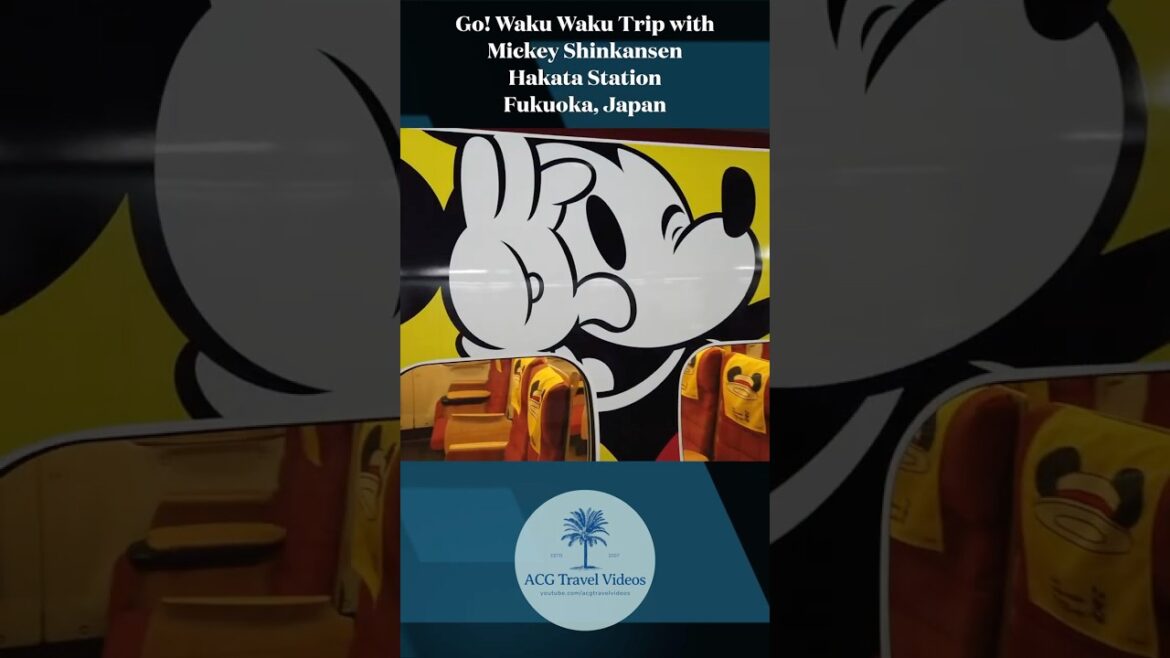 Go! Waku Waku Trip with Mickey Shinkansen – Hakata Station – Fukuoka, Japan Go! Waku Waku Trip with Mickey Shinkansen - Hakata Station - Fukuoka, Japan