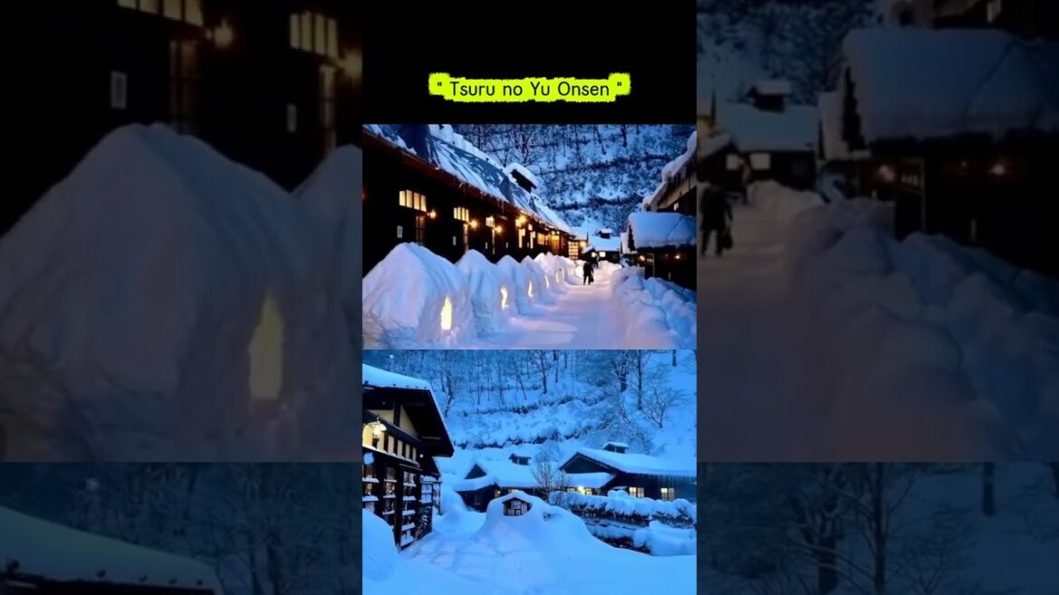 ออนเซนครั้งแรกที่ Tsuru no Yu จังหวัด Akita