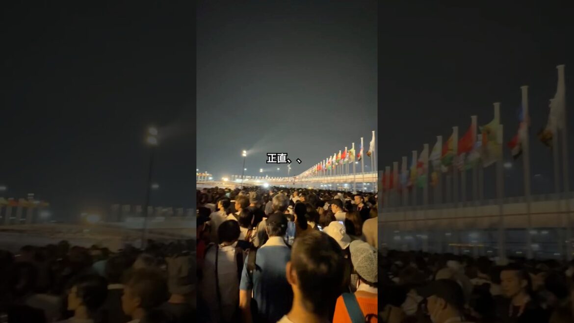 これから閉幕まで満員予想。帰りは覚悟。。大阪関西万博 #osakaexpo2025