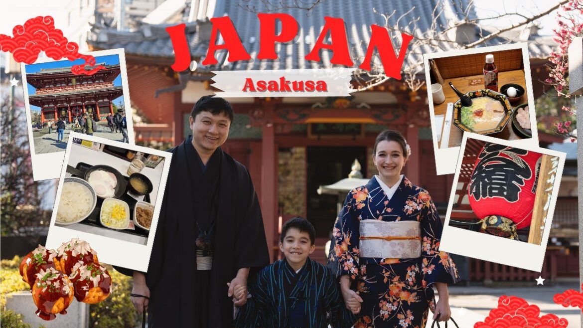 A Day in Asakusa Japan | Street Food, Shrine & Kimono Photoshoot!