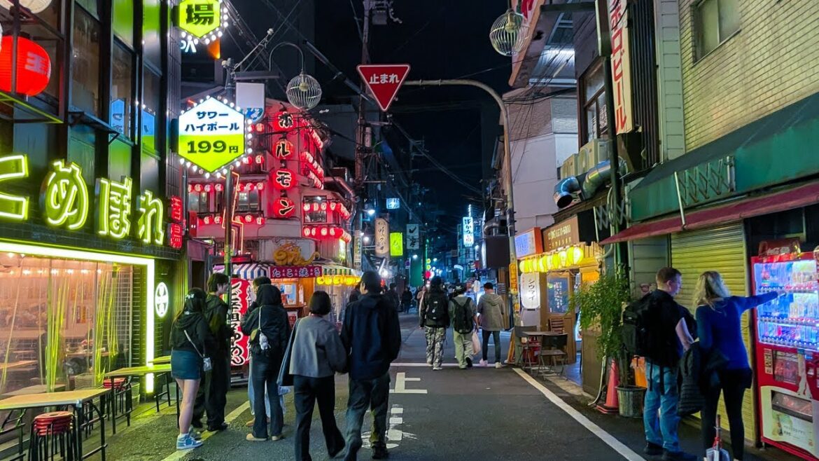 🇯🇵 Japan Walking Tour - Osaka Night Walk | 4K HDR