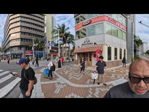 Crossing street on Kokusaidori in Naha #Insta360 Crossing street on Kokusaidori in Naha #Insta360