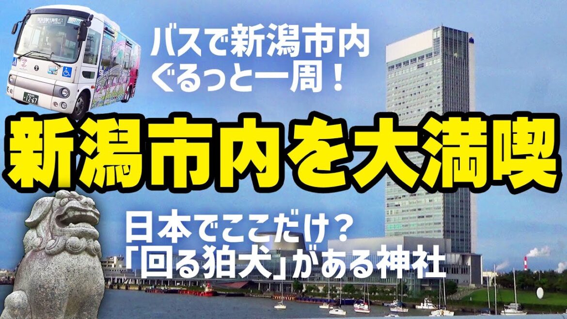 【新潟市内を観光】「ドッペリ坂」に「回る狛犬」？？？観光循環バスでぐるっと一周して新潟市内を大満喫！
