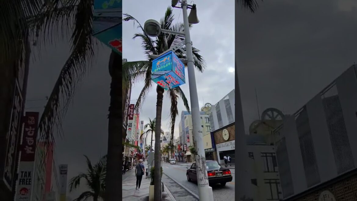 Ad cubes on Kokusaidori in Naha #Meta #AI Ad cubes on Kokusaidori in Naha #Meta #AI