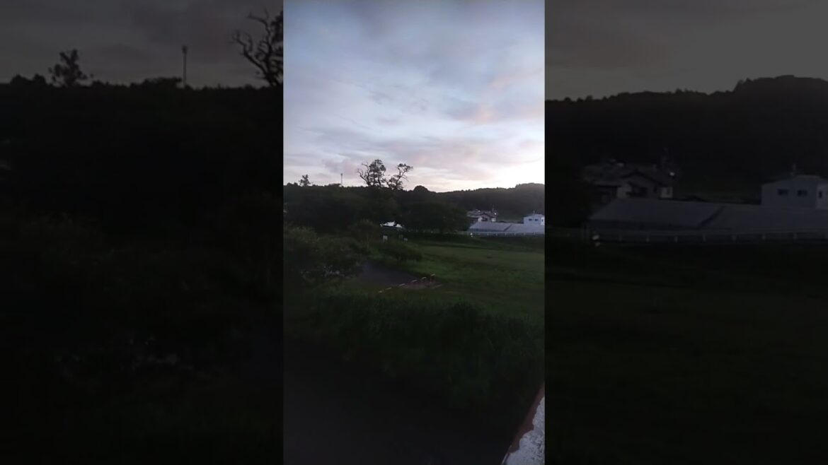 beautiful evening at 7pm  kakegawa #japan #travel