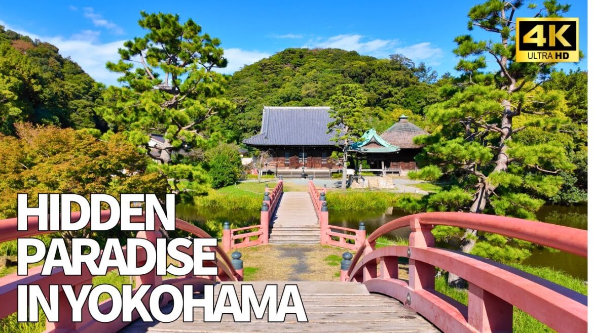 IS THIS STILL YOKOHAMA? Hidden Temple Garden & Seafront Walk [4K HDR]