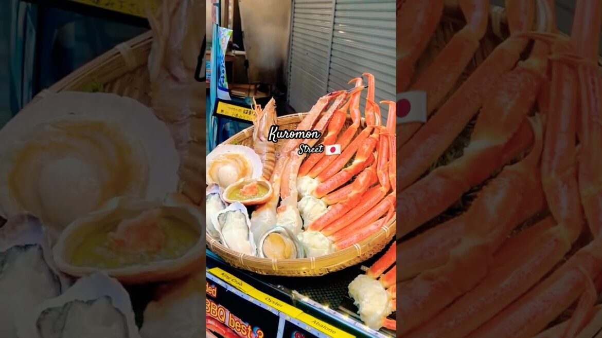 Kuromon ichiba market 🇯🇵Osaka #osaka #japan #shortsfeed #shorts #