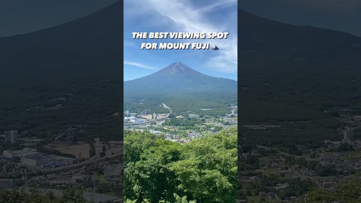 The BEST viewing spot for Mt. Fuji 🗻 #japan #travel #mtfuji