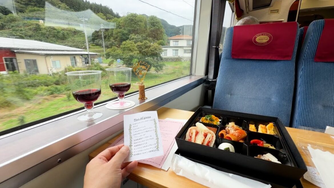 I found Japan's $50 All-You-Can-Drink Wine Valley Train in Rural Nagano