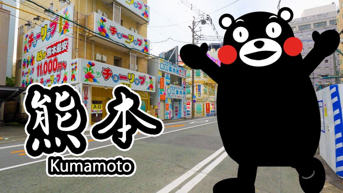 朝の熊本散歩｜熊本城からアーケード街へ｜自然音だけで楽しむ1時間の癒し映像【4K風景動画・熊本観光・熊本城散策】