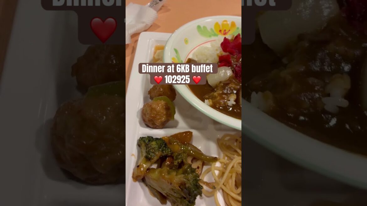 Delicious dinner 6KB buffet #gratitude #travelvlog #dinner #buffet #japan #travel #curry #delicious