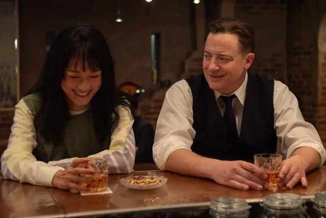 Searchlight Pictures Mari Yamamoto and Brendan Fraser in Rental Family (2025)
