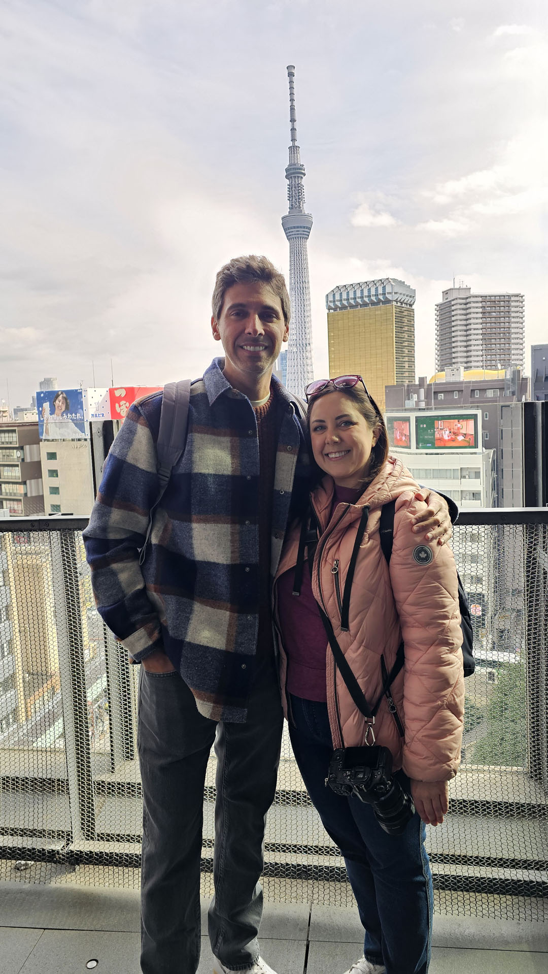 Justin and Lauren at the Asakusa Culture Tourist Information Center