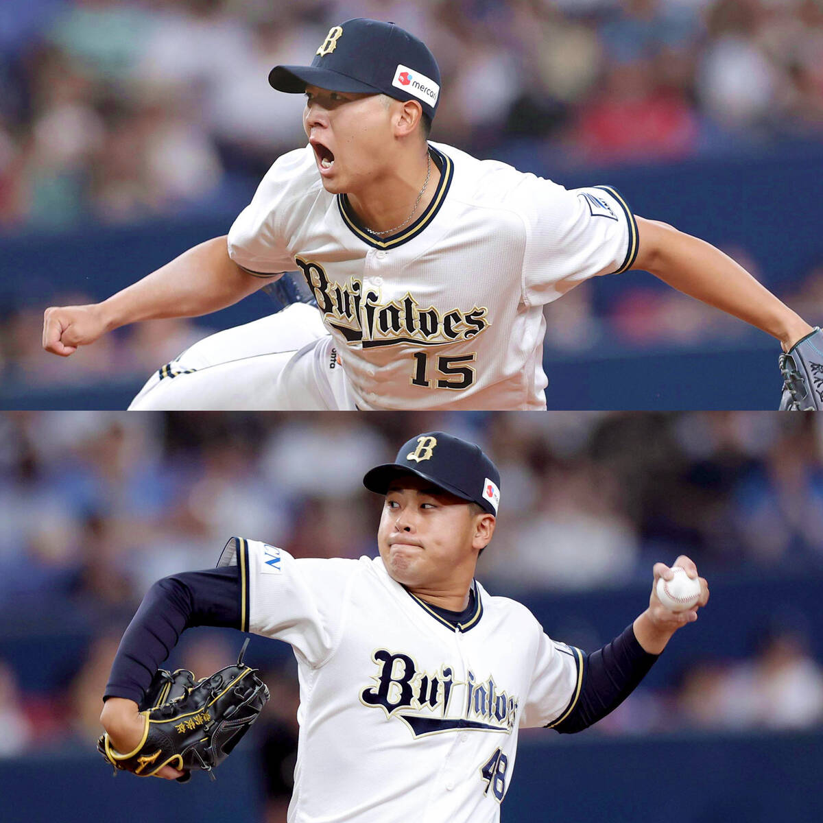 Orix 's Ren Mukunoki (above) and Kaisei Tomatsu