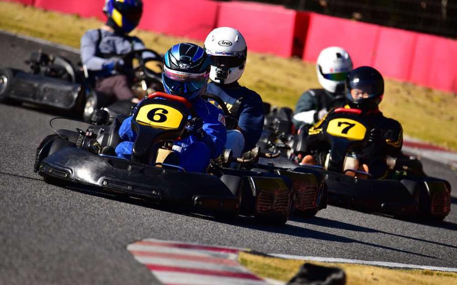 Some people are racing in Neo Speed Park.
