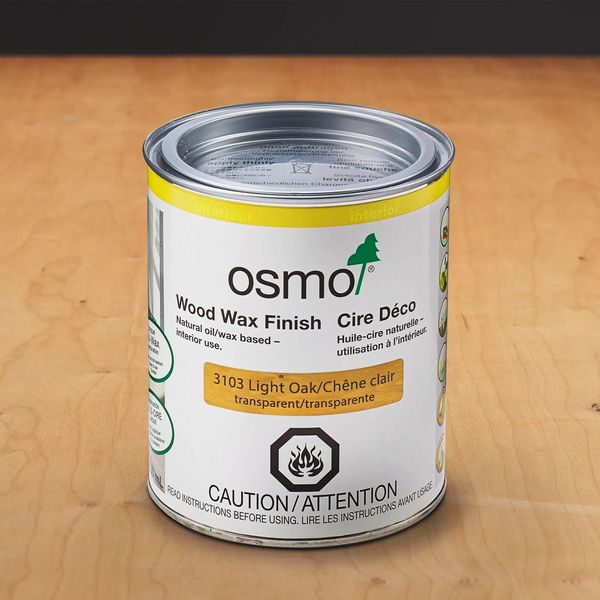 Osmo Wood Wax Finish - Light Oak