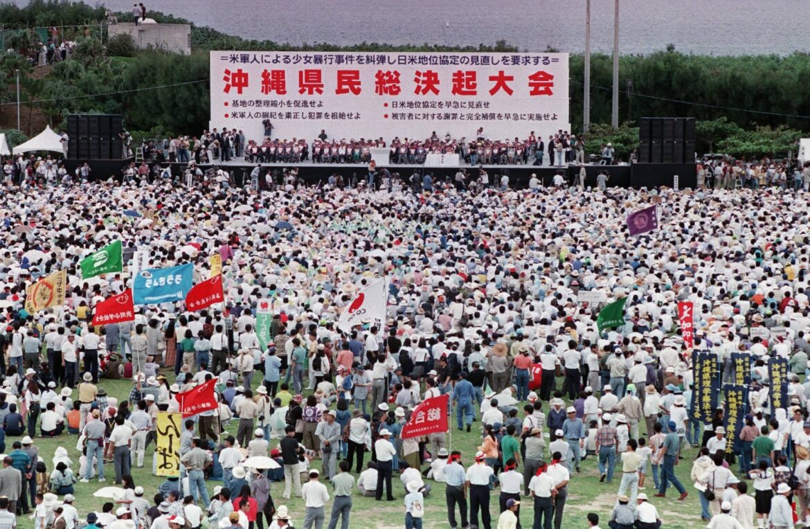 Okinawa marks 30 years since major rally over U.S. Marines assaulting a girl Okinawa marks 30 years since major rally over U.S. Marines assaulting a girl