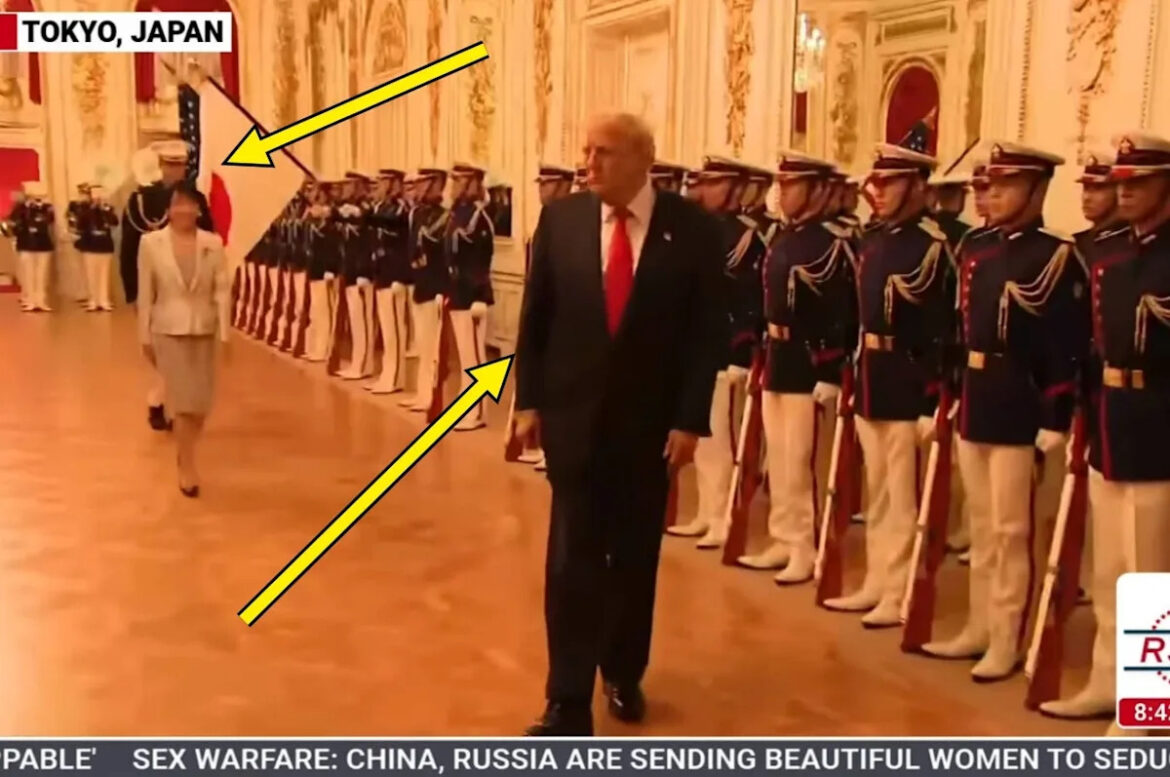 This Video Of President Trump Trying To Walk Around The Japanese Guard Has People Noticing…A Few Very Interesting Things This Video Of President Trump Trying To Walk Around The Japanese Guard Has People Noticing...A Few Very Interesting Things