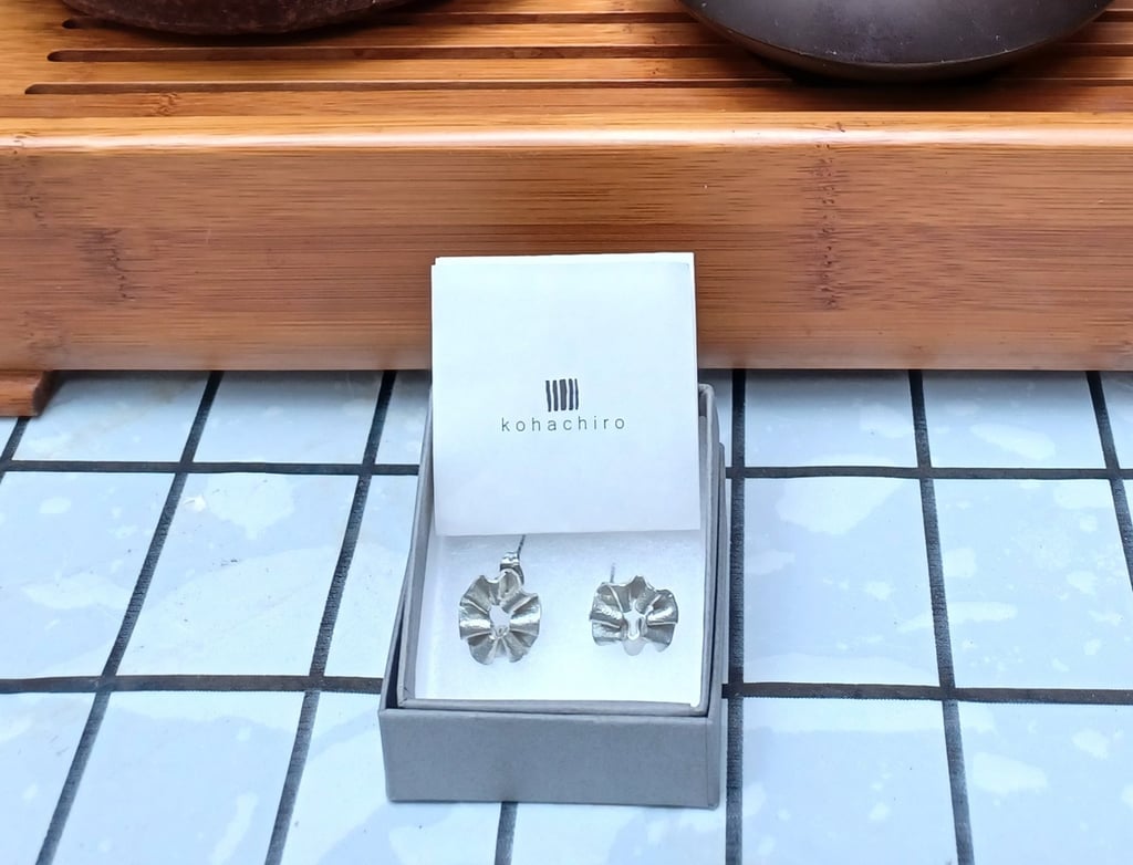 Earrings made by Otera Katsura are displayed at Gallery Otera. Photo: Rebecca Lo