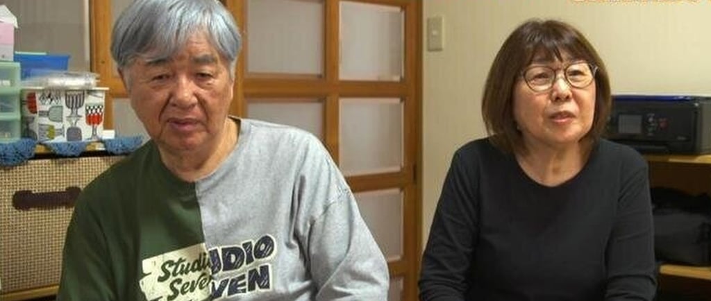 Tatsuhiko Yamamoto with his wife in Kyoto. The couple have three children. Photo: mbs.jp Tatsuhiko Yamamoto with his wife in Kyoto. The couple have three children. Photo: mbs.jp