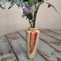 Blue Water Arts Studio Box Elder Wood Bud Vase