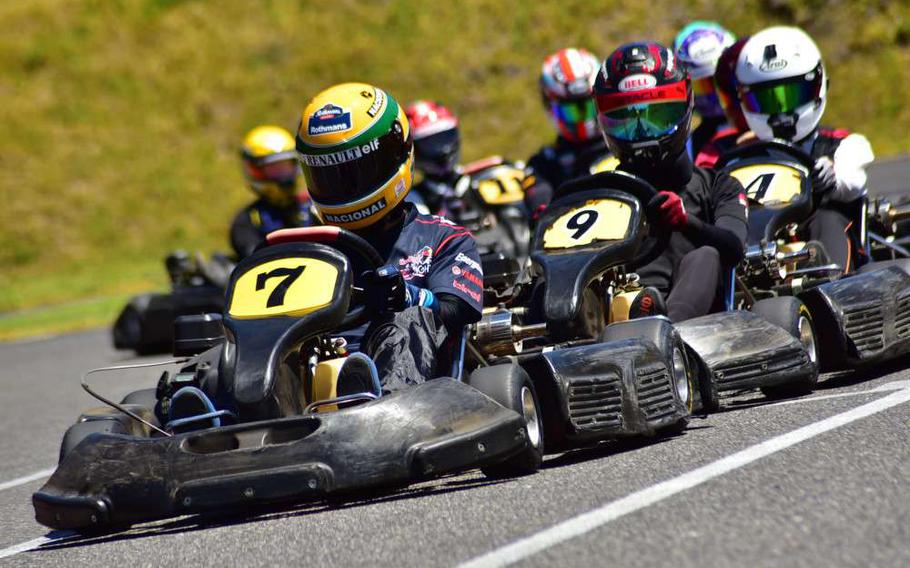 Some people are racing in Neo Speed Park.