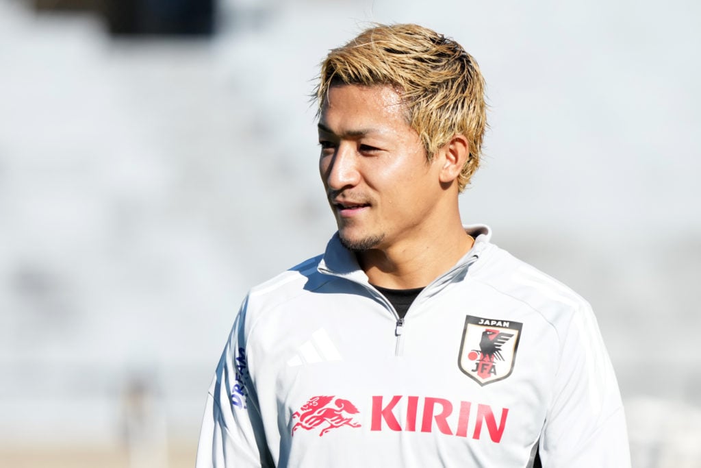 Daizen Maeda during a Japan Training Session