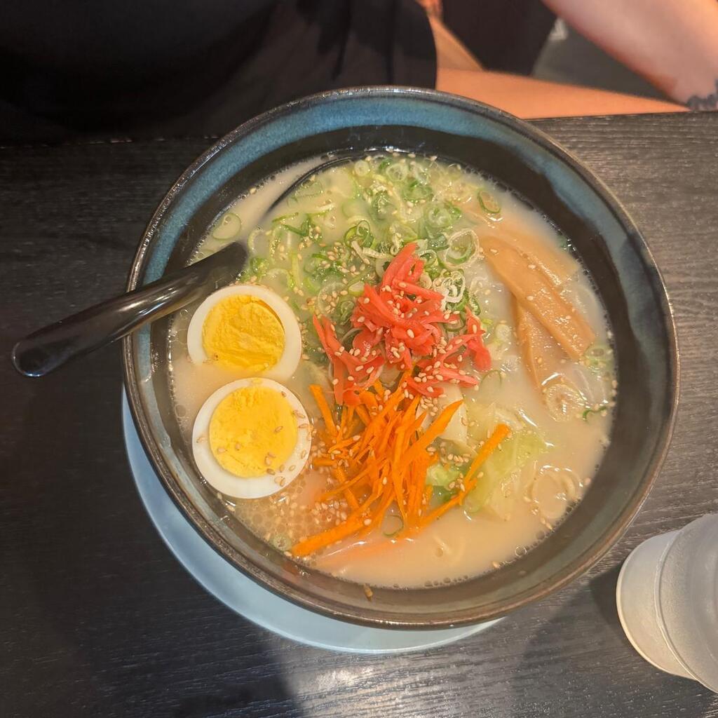 'Ramen with a cold, white egg'  (Photo: Shelly Tal)  "ראמן עם ביצה לבנה קרה"