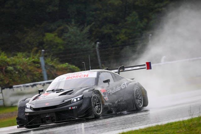 Honda Racing Prelude GT500 Prototype front three quarter track dynamic