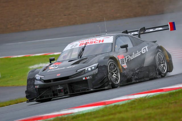Honda Racing Prelude GT500 Prototype front three quarter track dynamic