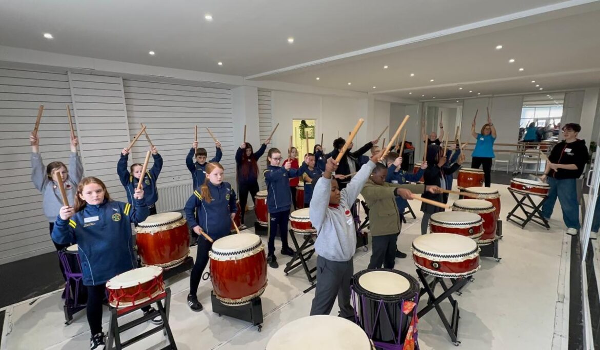 Derry schools unite through Japanese arts in the Yūjō Taiko Project Derry schools unite through Japanese arts in the Yūjō Taiko Project