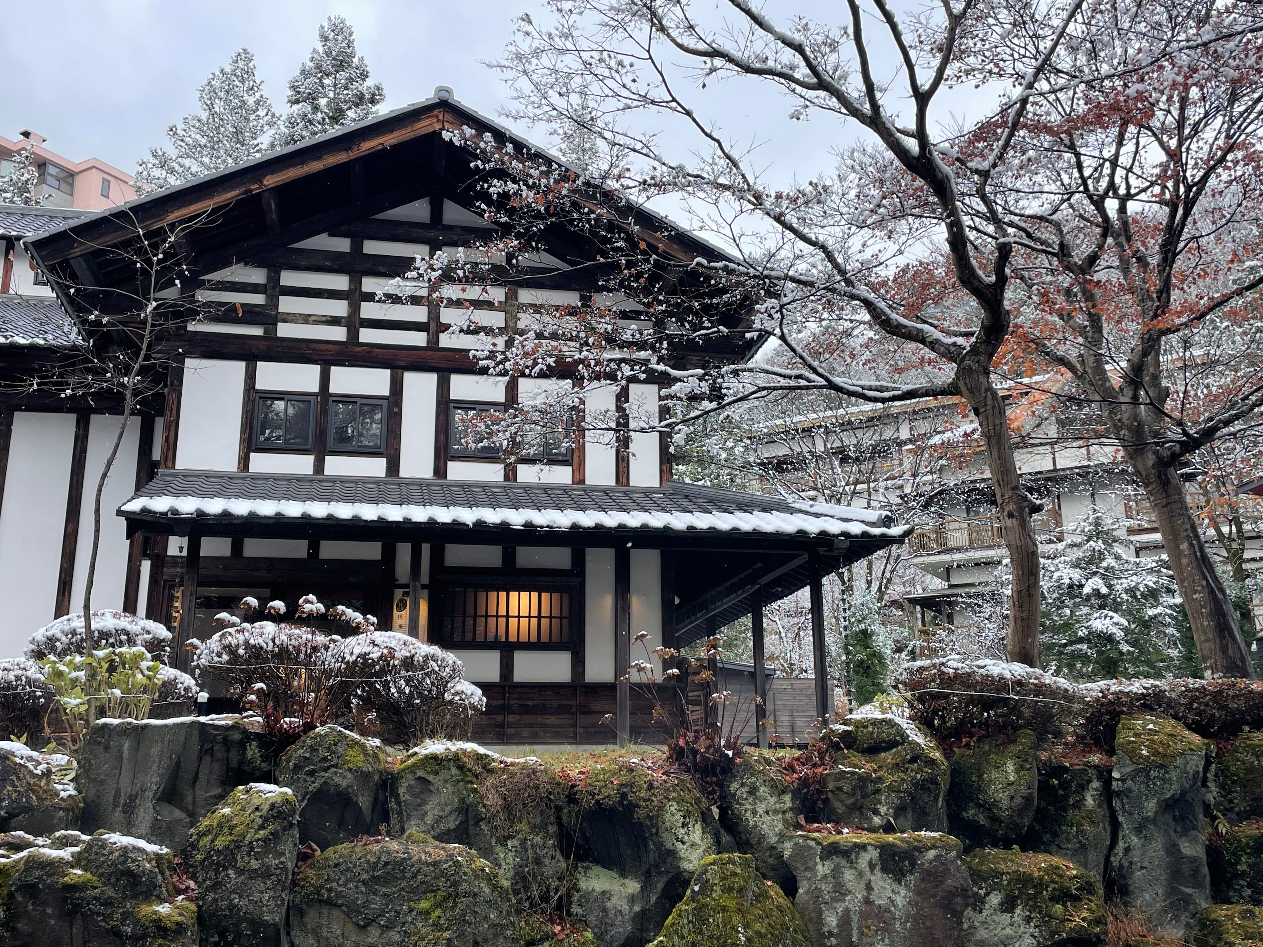Yamanouchi is known for its traditional onsen villages where guests can relax in hot springs