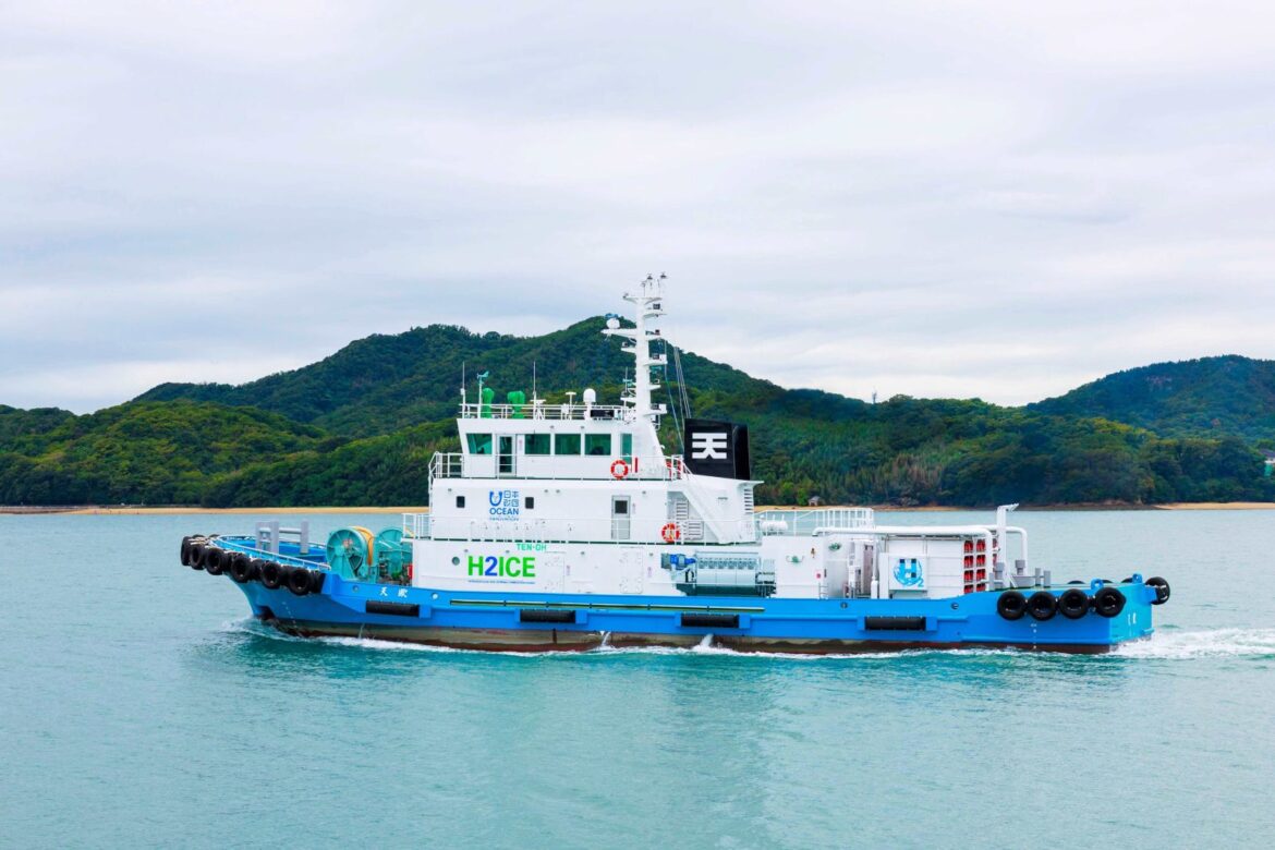Japan’s first hydrogen dual-fuel tugboat sees the light of day Japan's first hydrogen dual-fuel tugboat sees the light of day