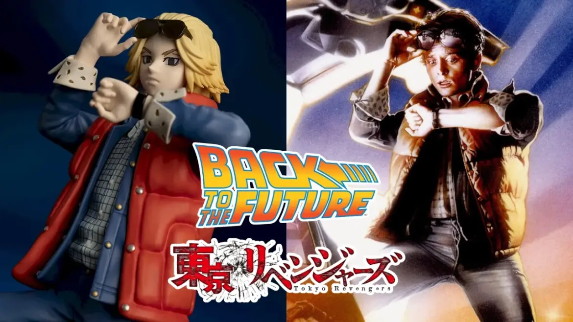 New Tokyo Revengers x Back to the Future collab features Mikey as Marty McFly Tokyo Revengers x Back to the Future