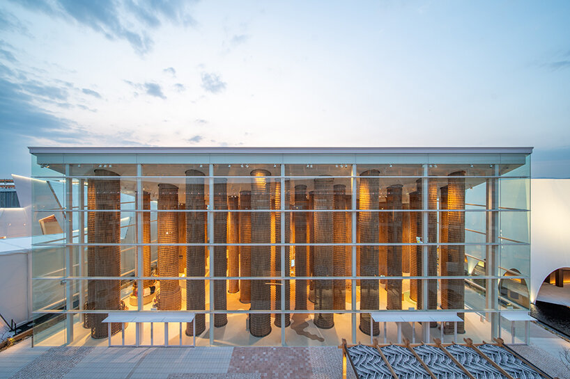 UAE pavilion at expo 2025 osaka soars 16 meters high with 90 palm-made columns