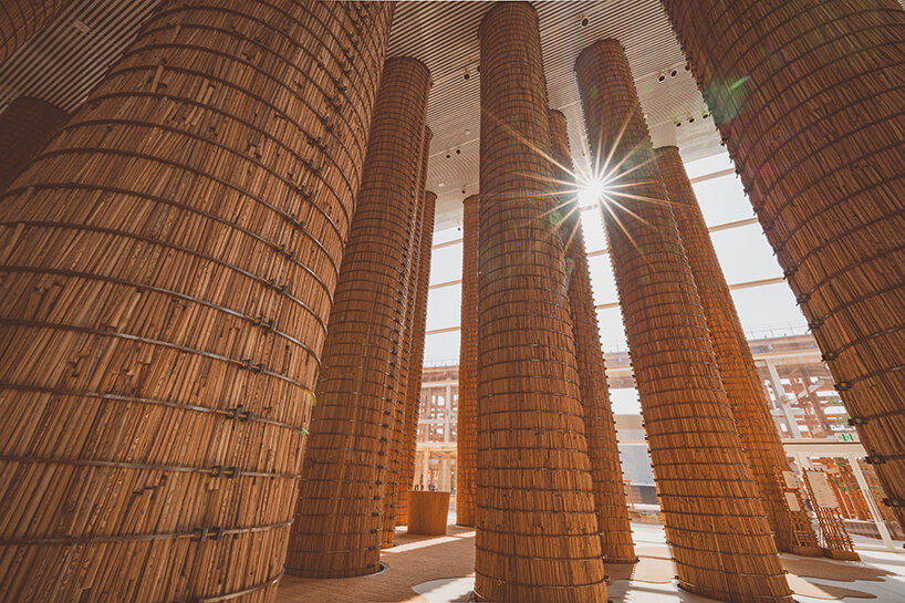 UAE pavilion at expo 2025 osaka soars 16 meters high with 90 palm-made columns