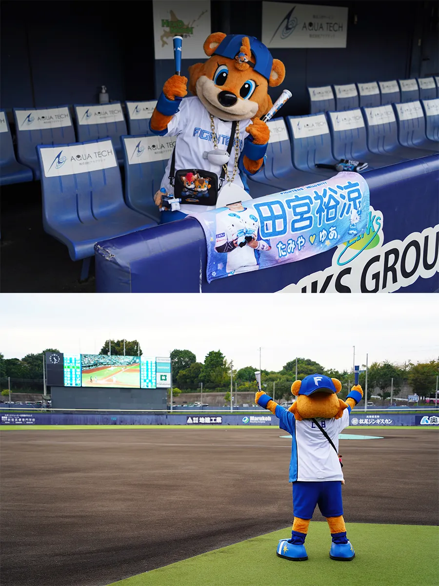 The Fighters Farm mascot 