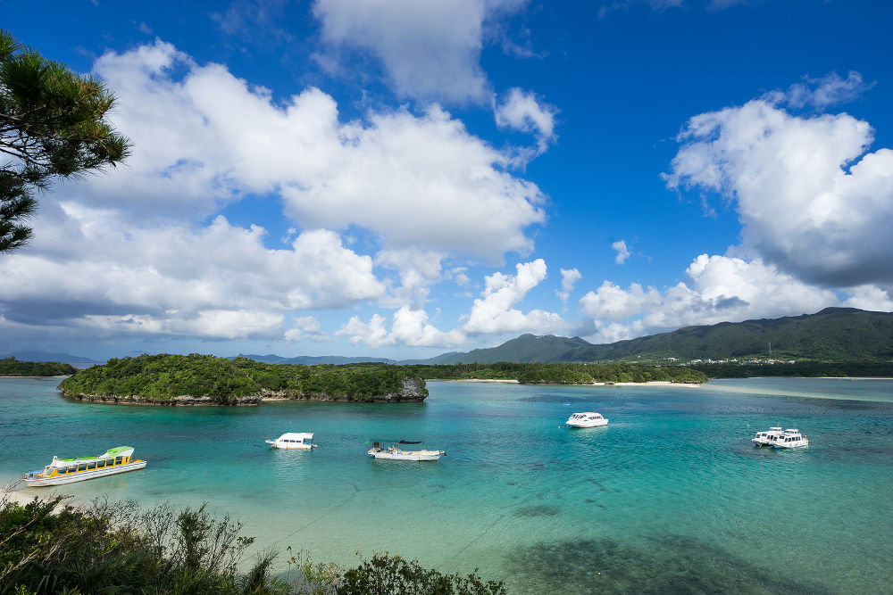 Ishigaki Island is the main island of the Yaeyama Islands Group in Okinawa, Japan. Kabira Bay