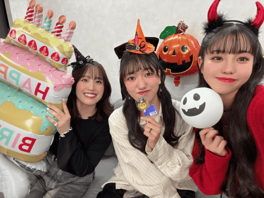 Suzuki Minori, Inoue Honoka, and Satou Hinata fom HinaRingo #3🎃
