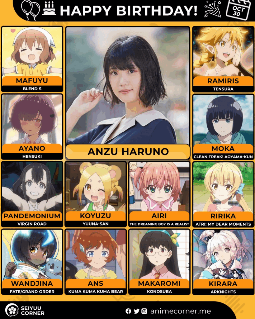 Happy 30th birthday to Anzu Haruno!